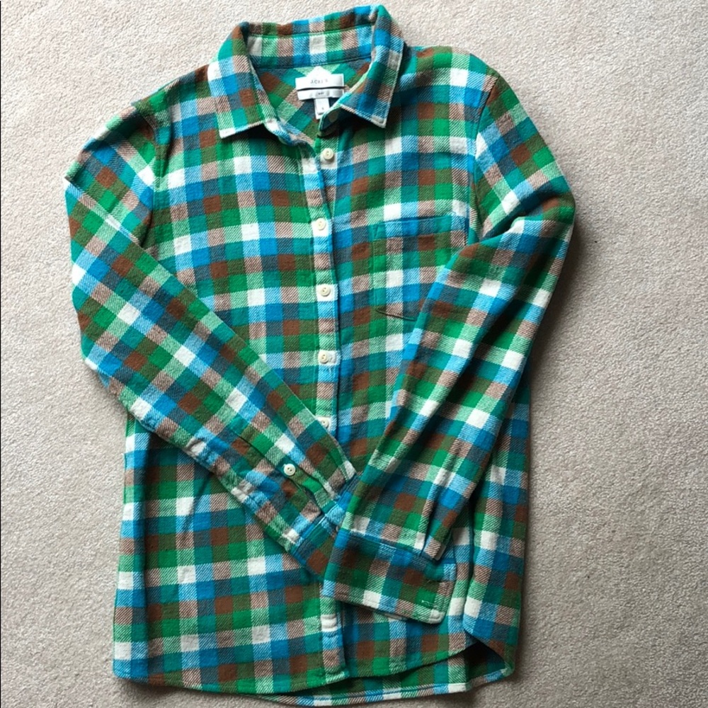 J Crew flannel shirt